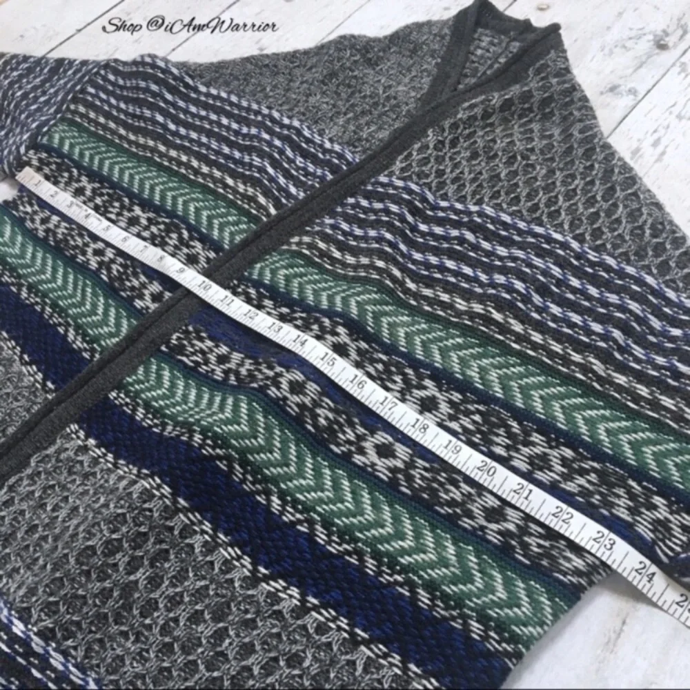Jessica Simpson blue/gray duster cardigan sweater *shop@iamwarrior
